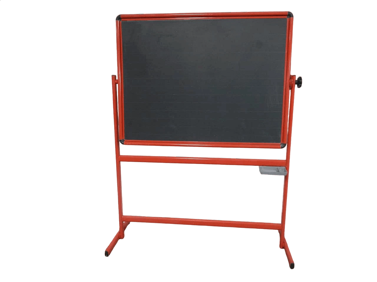 Slate school blackboard with red metal frame, 1980s 13