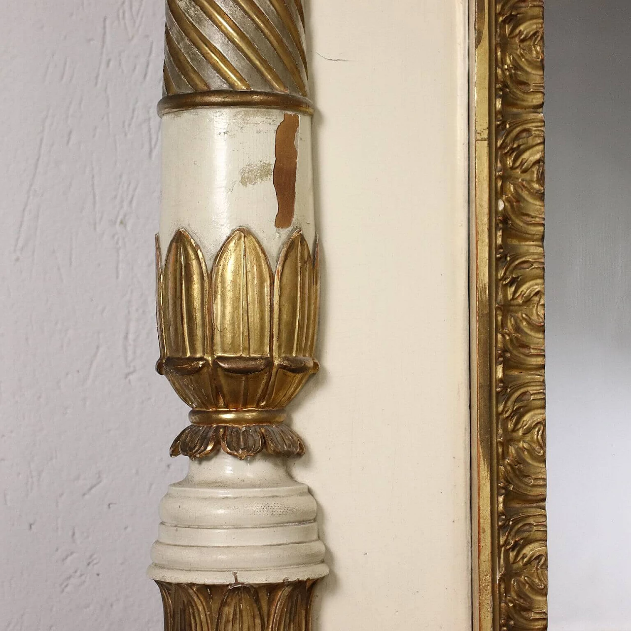 Lacquered and gilded restoration chimneypiece, 19th century 6