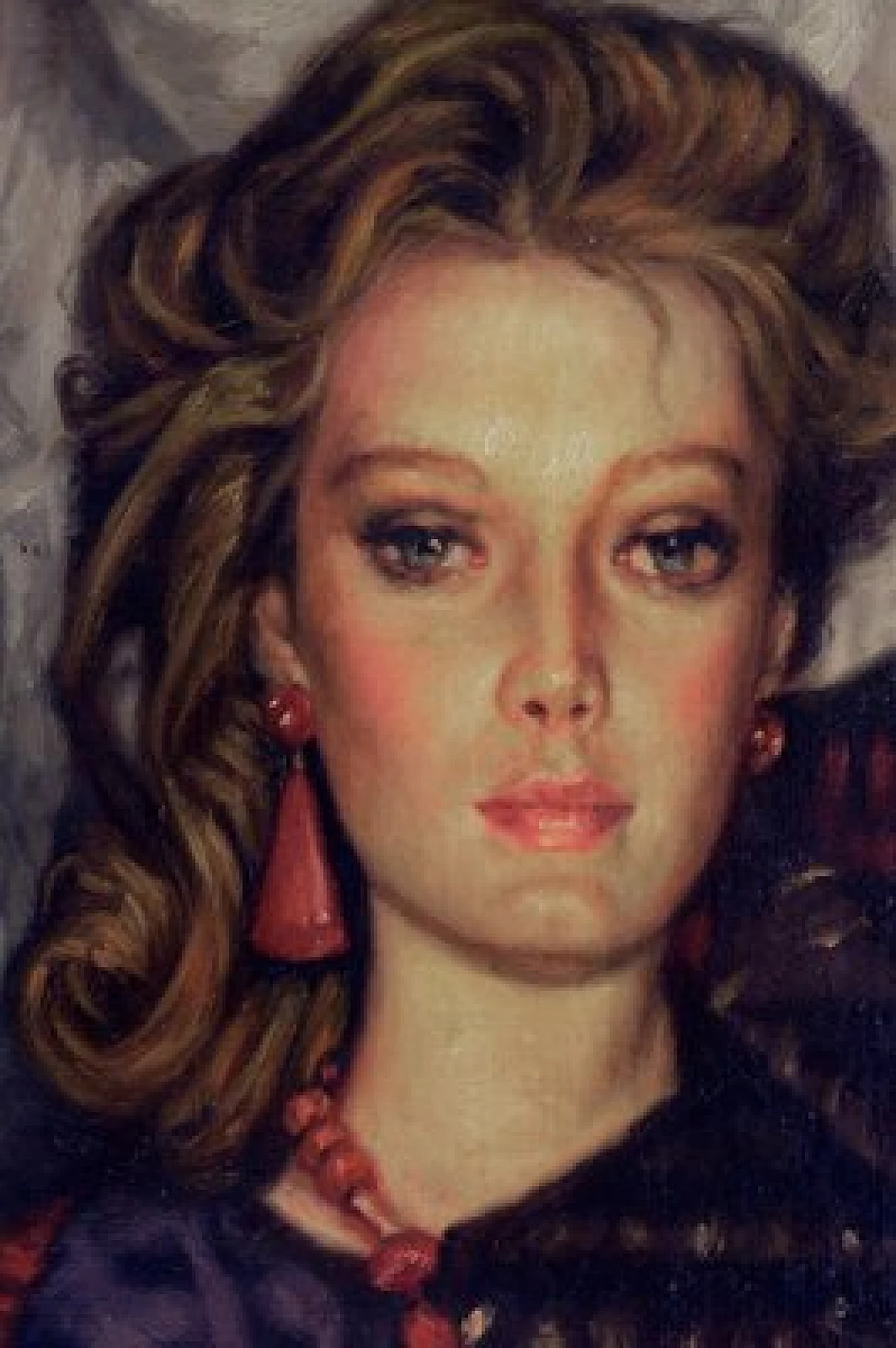 Andrea Di Dio, ritratto femminile, dipinto a olio su tela, 1985 3