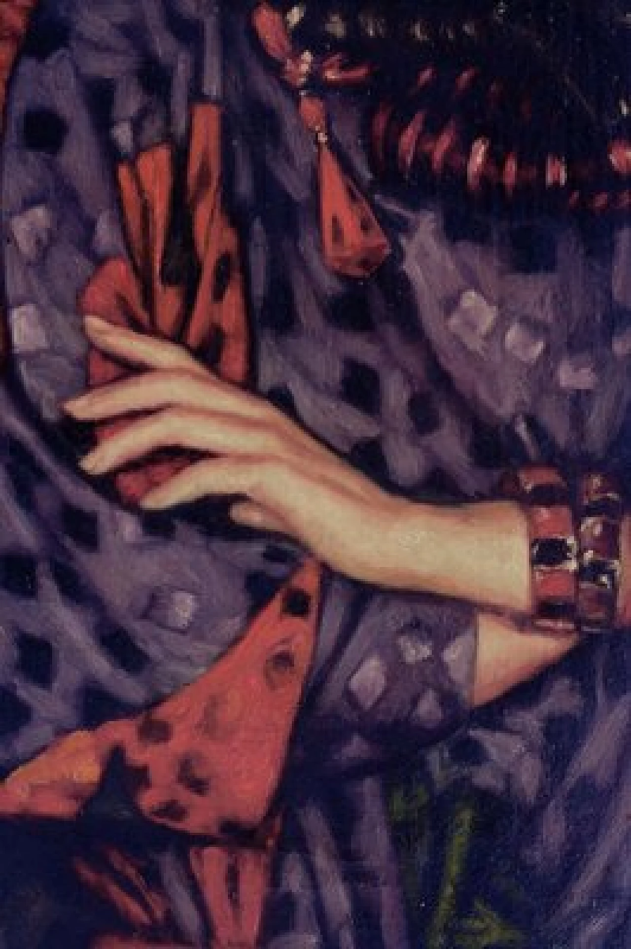 Andrea Di Dio, ritratto femminile, dipinto a olio su tela, 1985 4