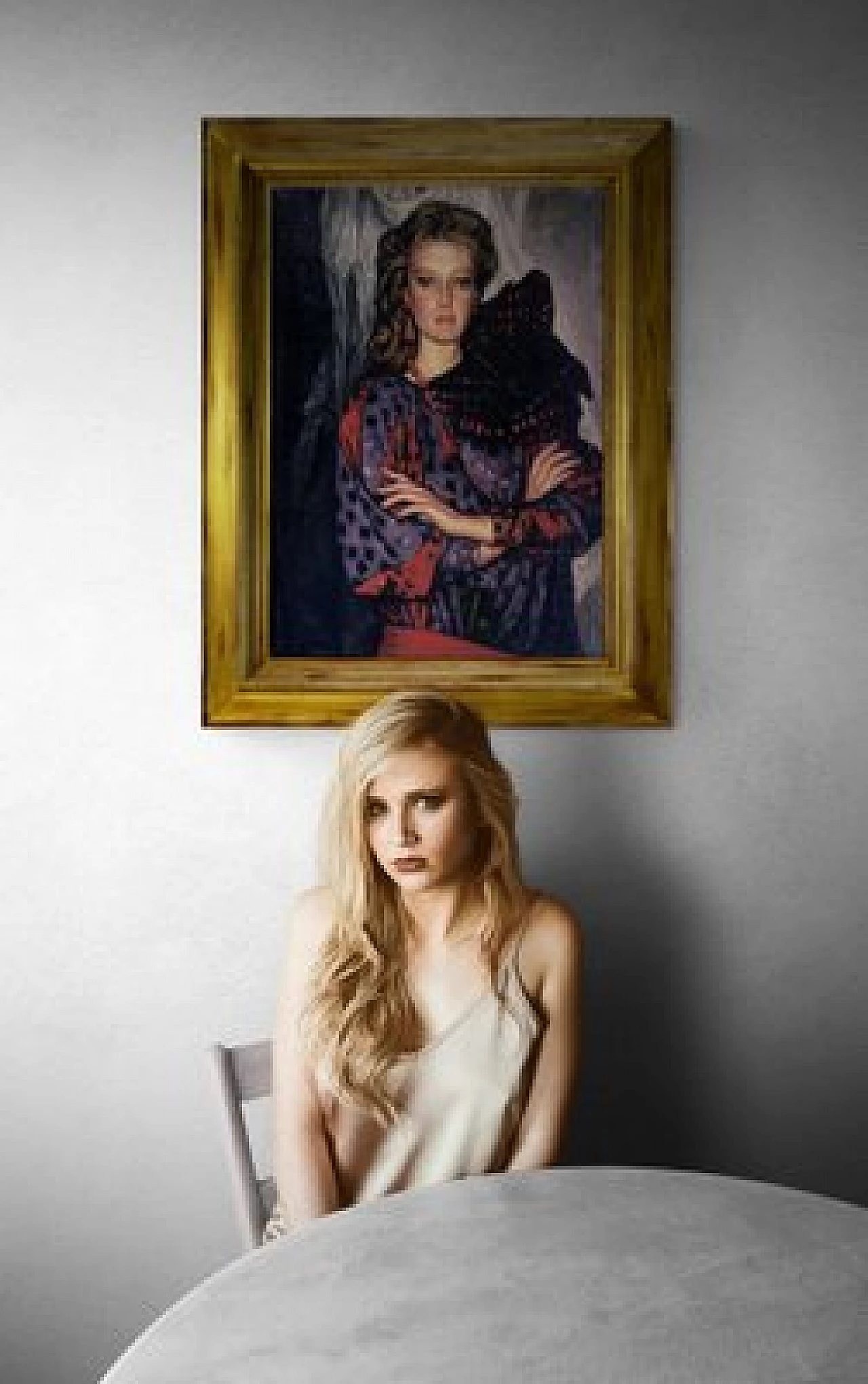 Andrea Di Dio, ritratto femminile, dipinto a olio su tela, 1985 6