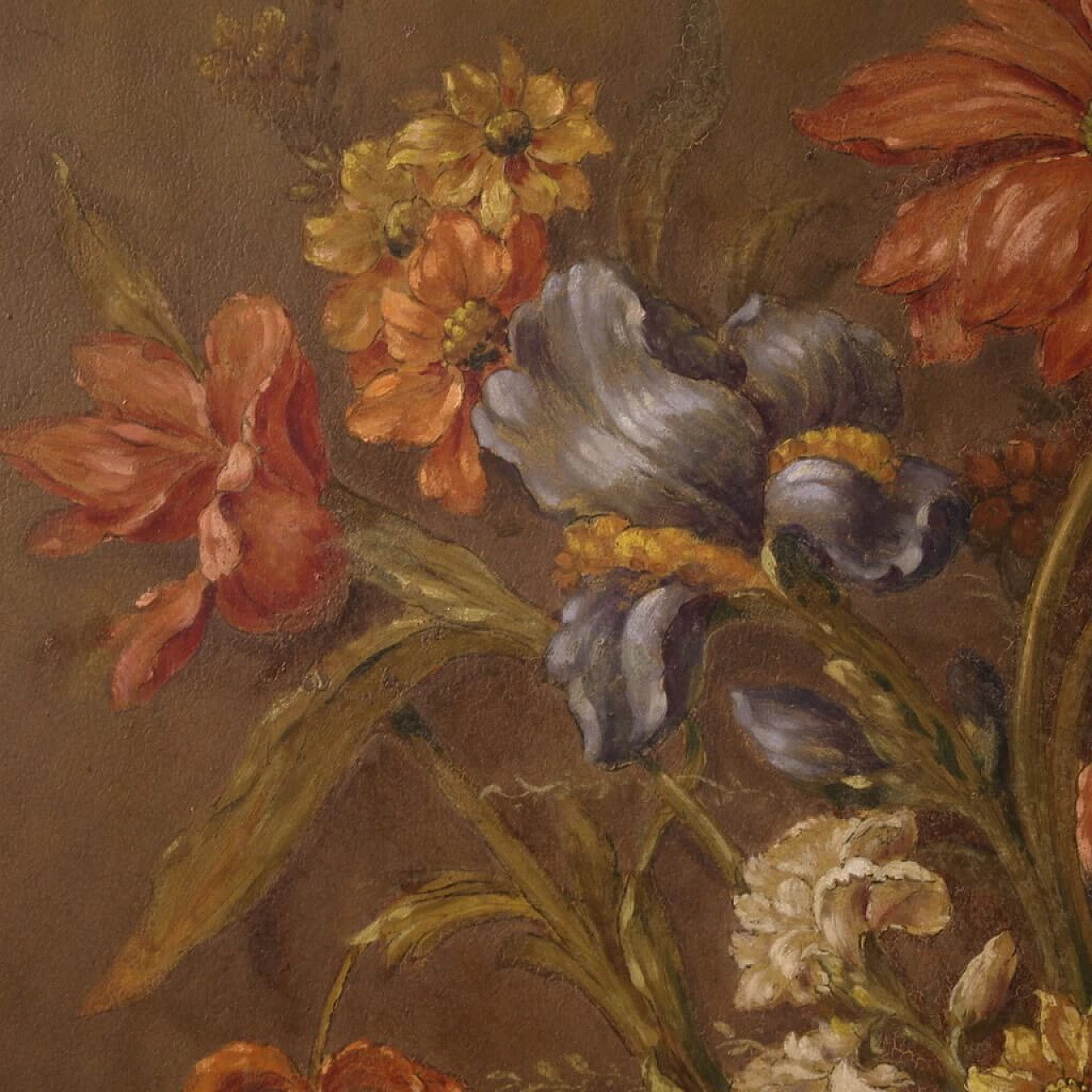 Natura morta con vaso di fiori, dipinto a olio su masonite, 1955 7