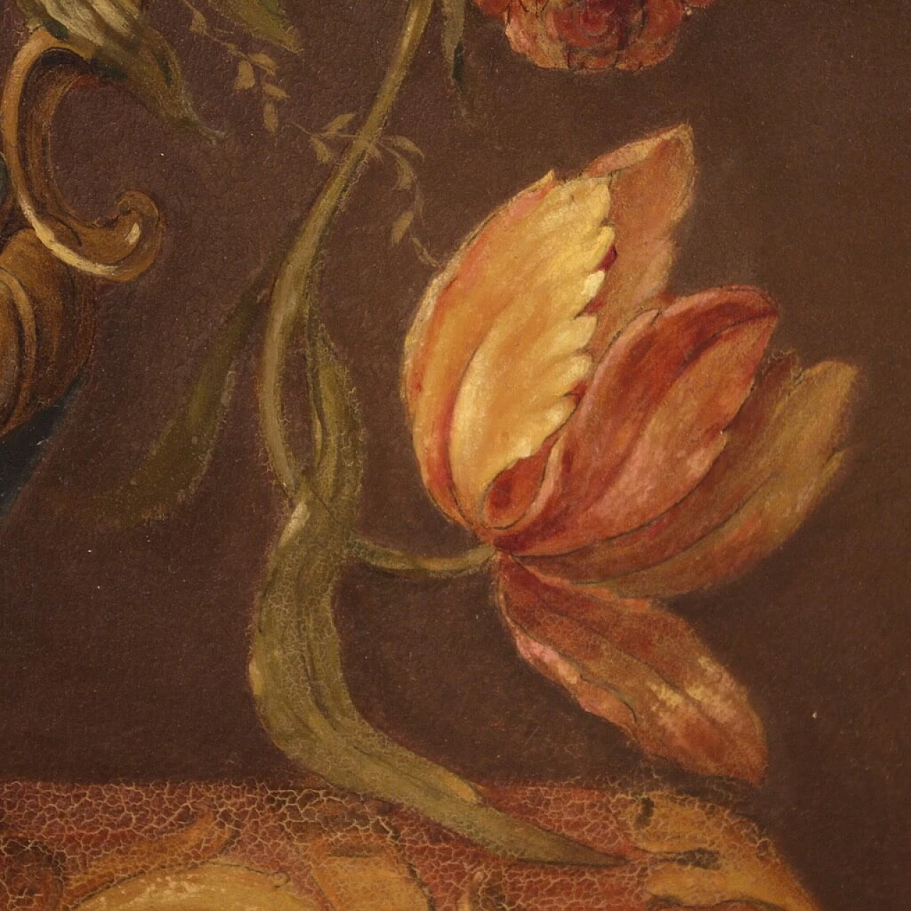 Natura morta con vaso di fiori, dipinto a olio su masonite, 1955 8