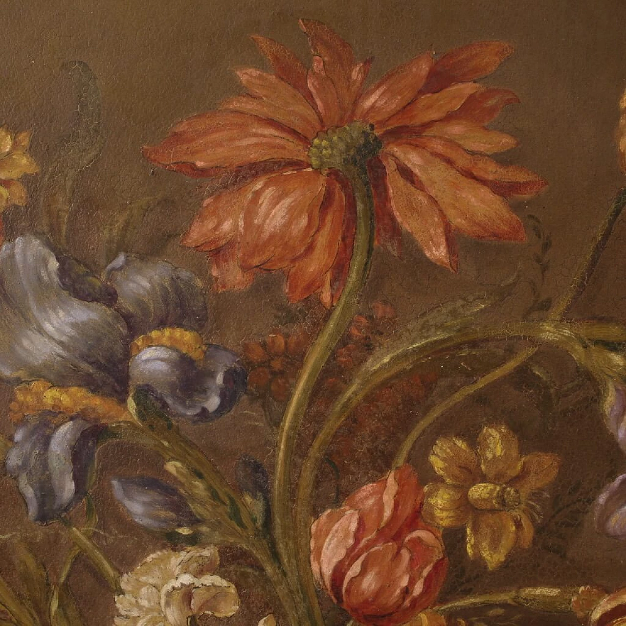 Natura morta con vaso di fiori, dipinto a olio su masonite, 1955 9