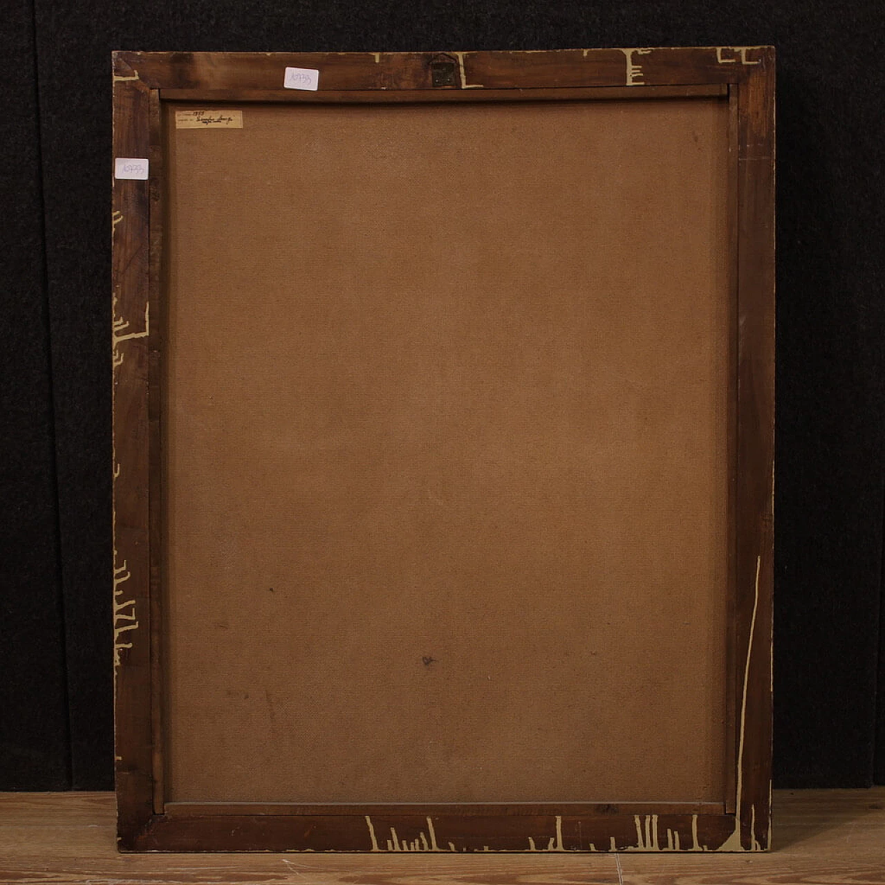 Natura morta con vaso di fiori, dipinto a olio su masonite, 1955 11