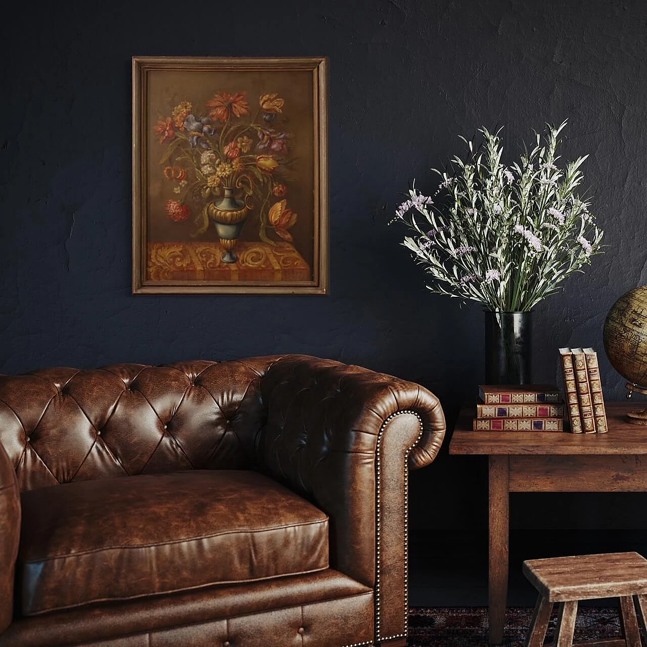 Natura morta con vaso di fiori, dipinto a olio su masonite, 1955 16