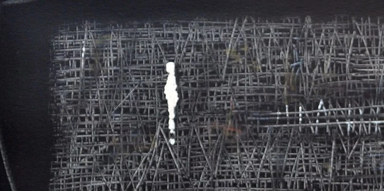 Massimo D'Orta, The Man in Grey, oil on canvas, 2008 2