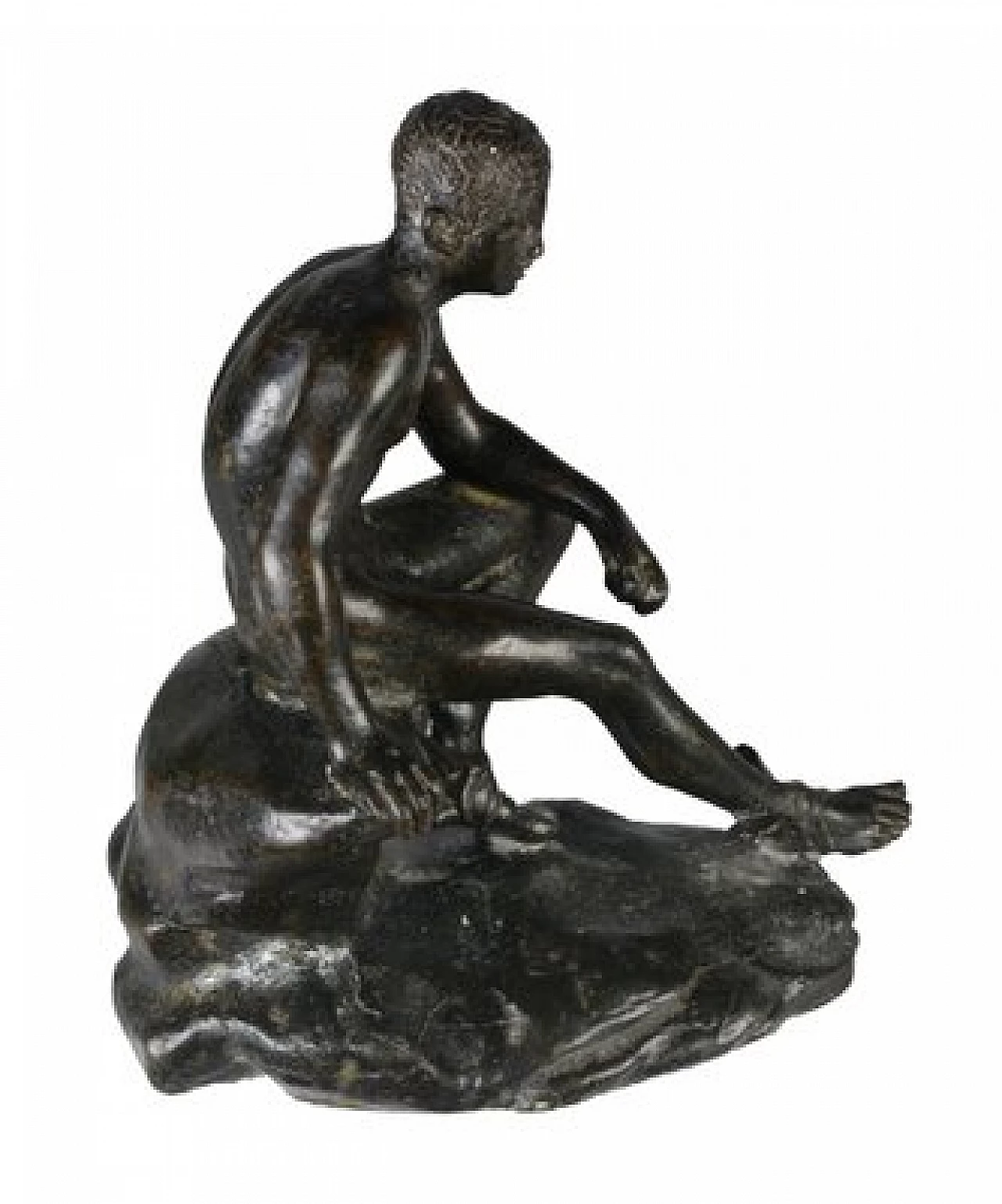 Scultura di Hermes a riposo in bronzo di Fonderia Chiurazzi, inizio '900 1