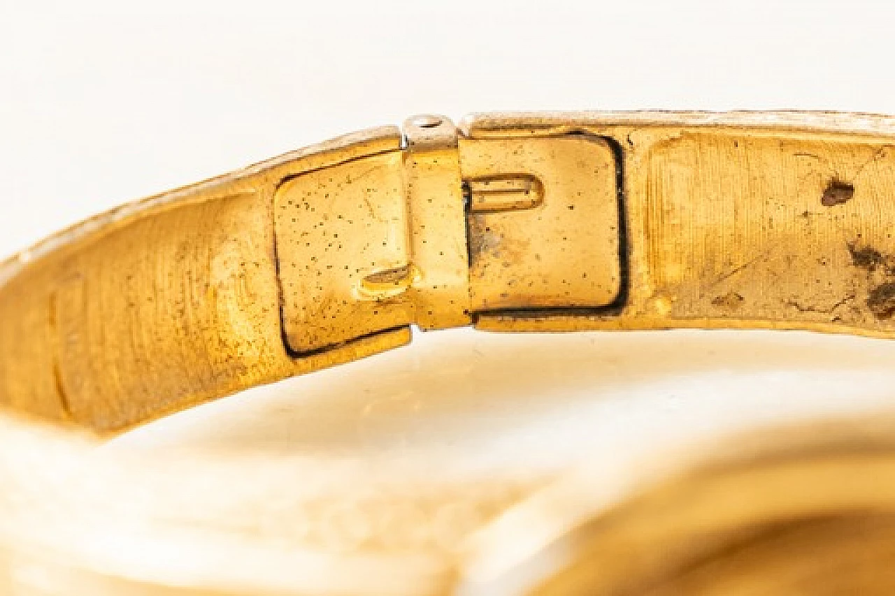 Bracciale a cintura rigida in oro 18 carati di Avon, anni '70 6