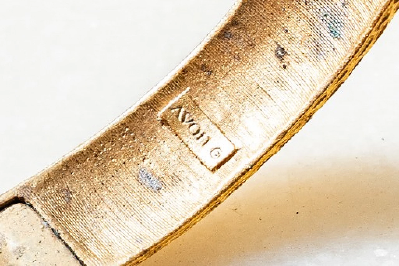 Rigid belt bracelet 18K gold by Avon, 1970s 12
