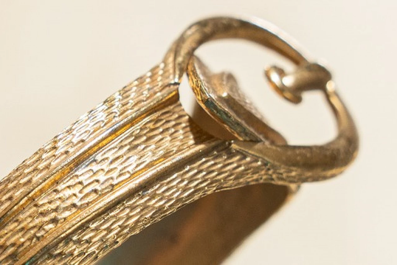 Bracciale a cintura rigida in oro 18 carati di Avon, anni '70 15