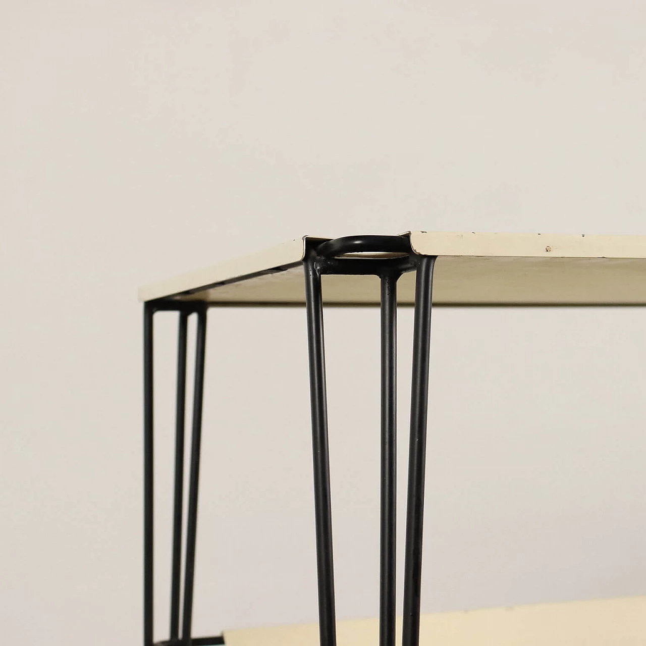 Carrello da servizio in metallo, anni '60 3