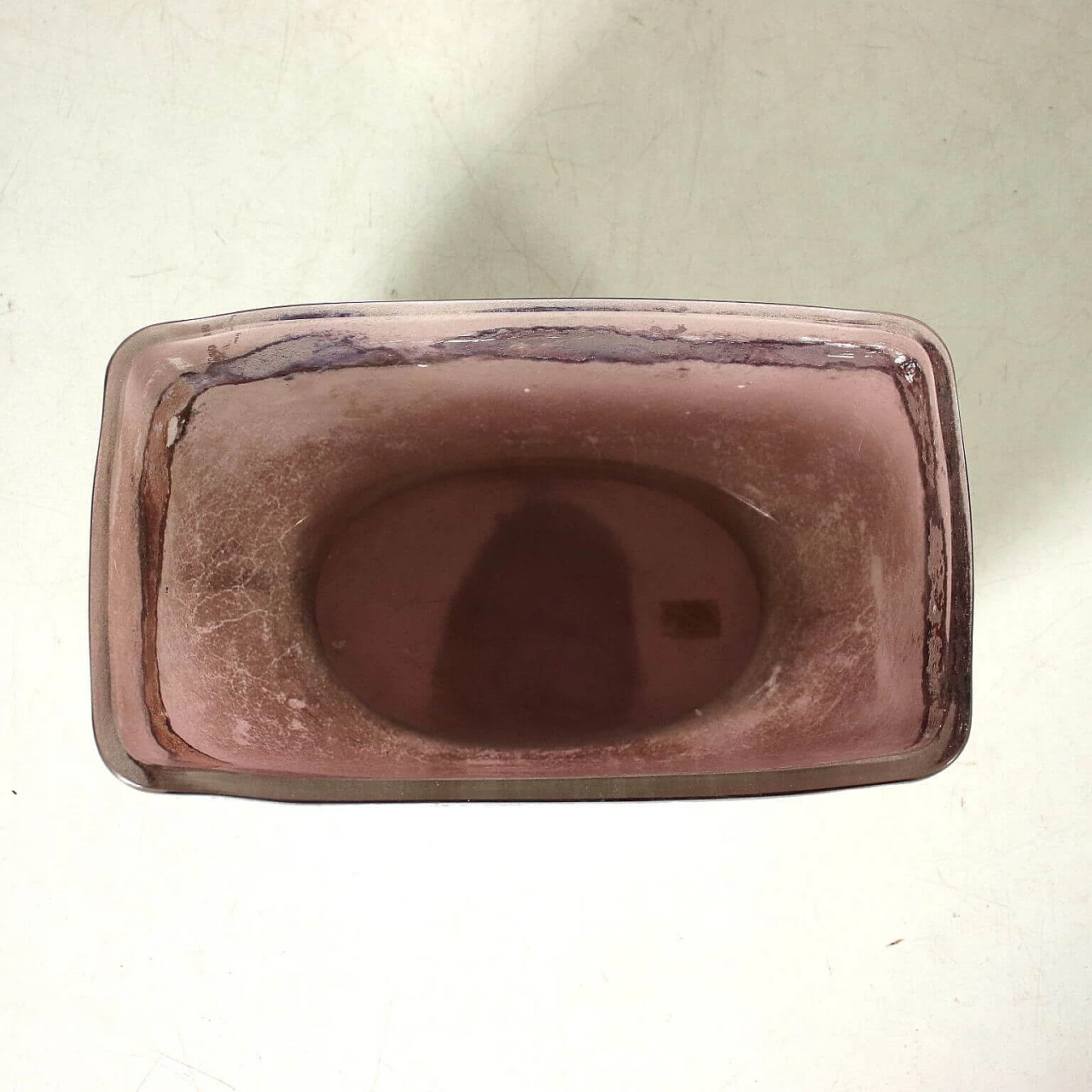 Murano scavo glass bowl by Alfredo Barbini 3