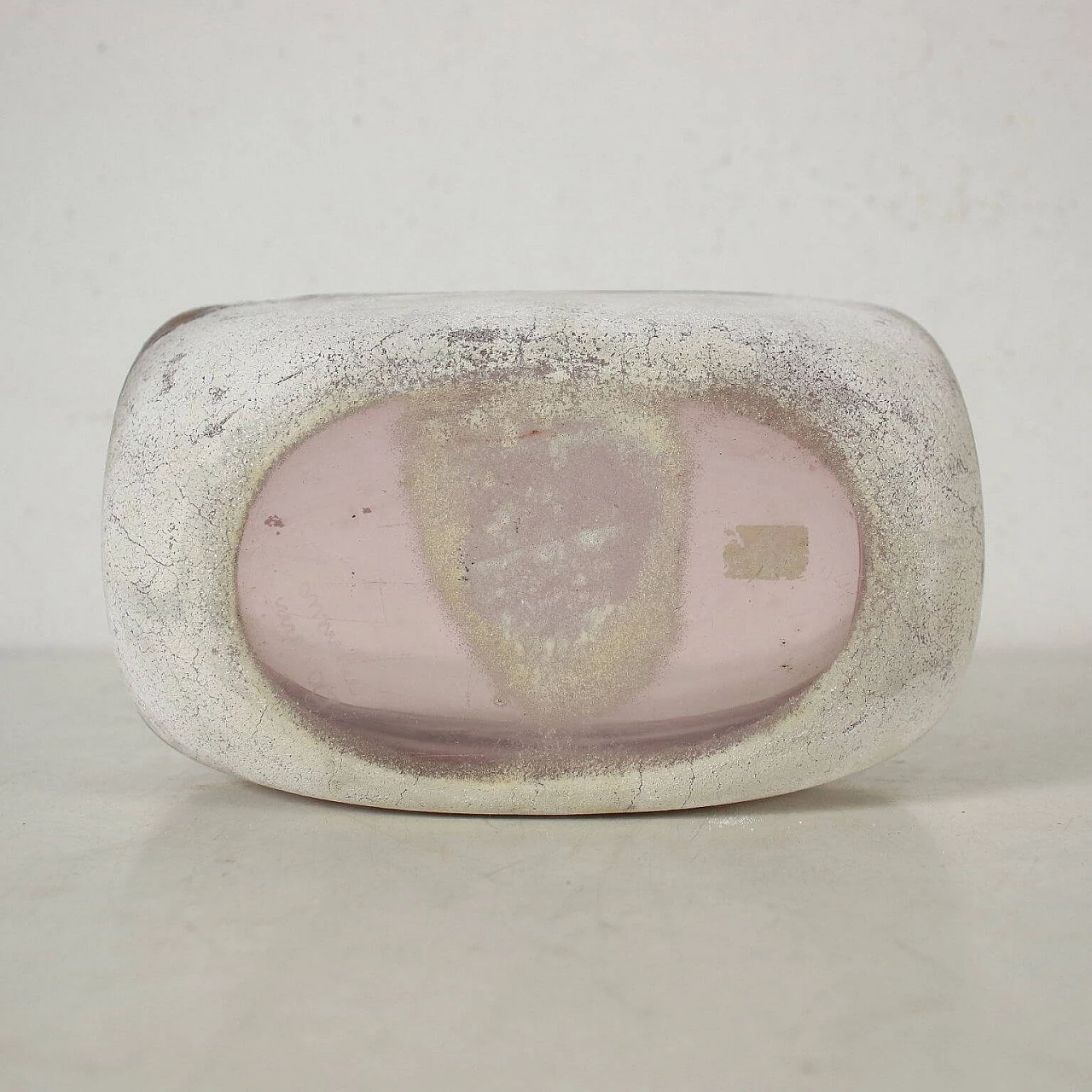 Murano scavo glass bowl by Alfredo Barbini 4