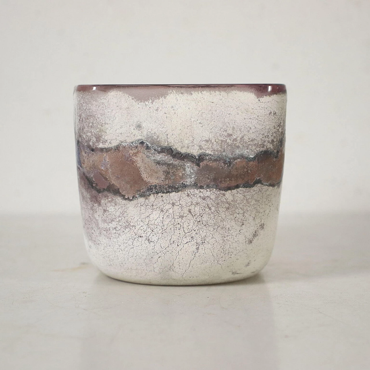 Murano scavo glass bowl by Alfredo Barbini 6