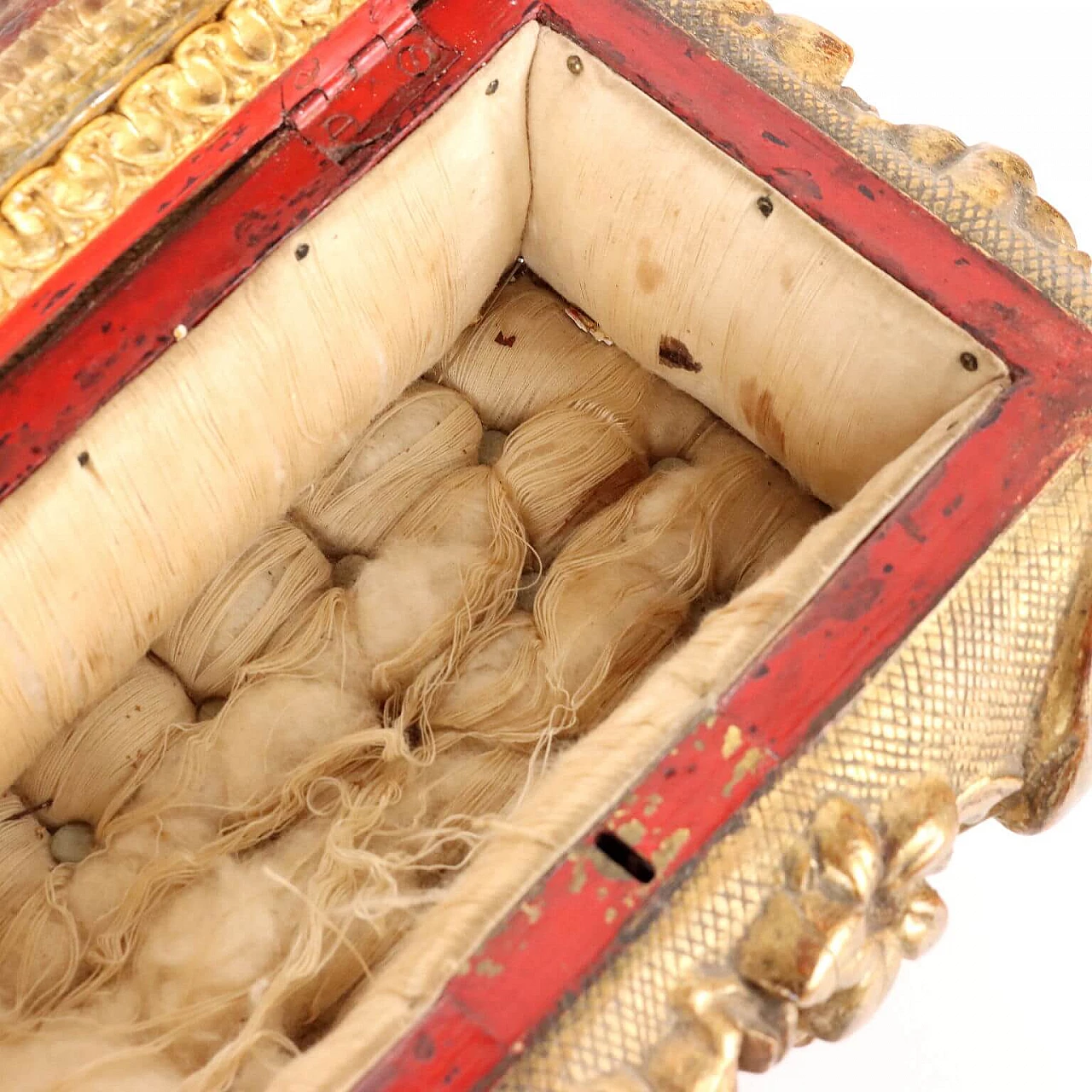 Wooden box with gilding, 19th century 4