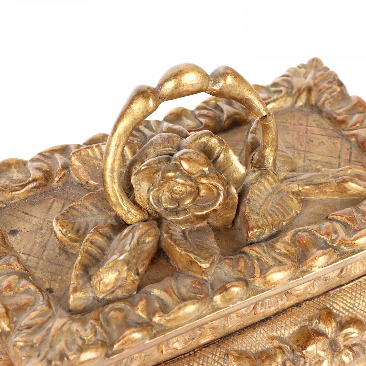 Wooden box with gilding, 19th century 5