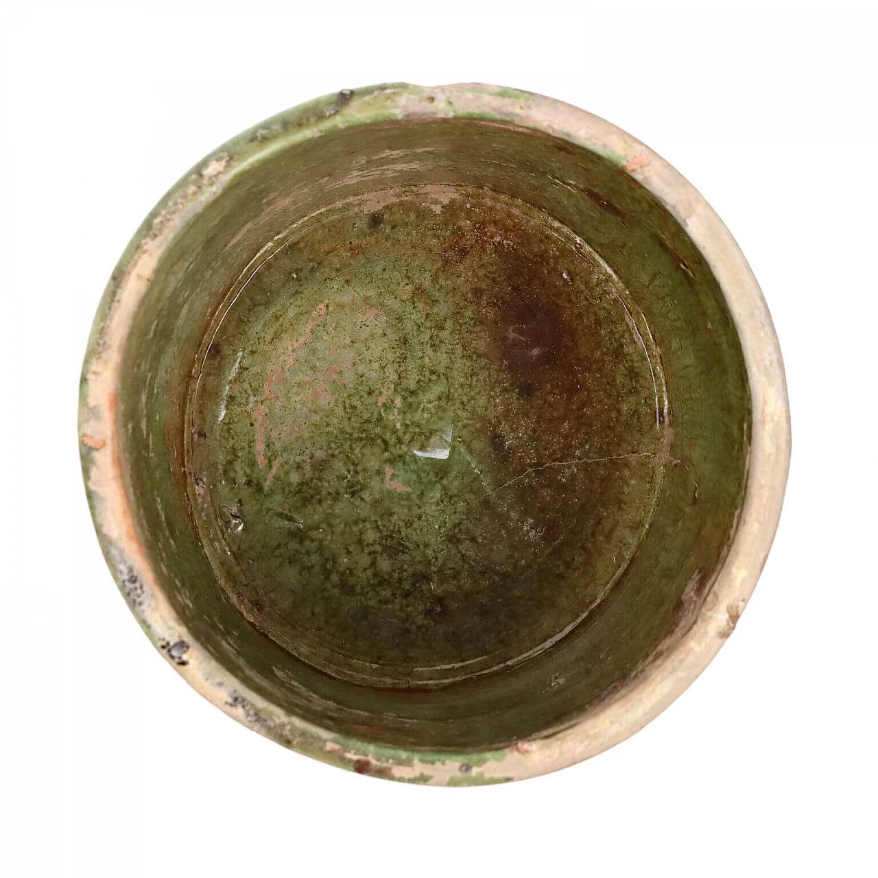 Chinese green glazed terracotta jar, Han period 9
