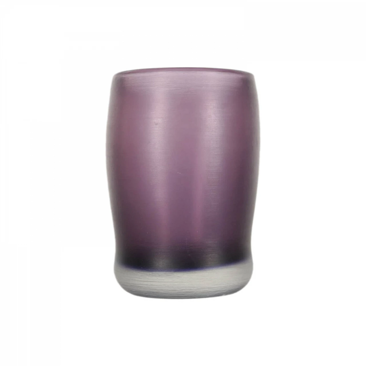Purple glass vase by Paolo Venini from the Incisi series, 1950s 1