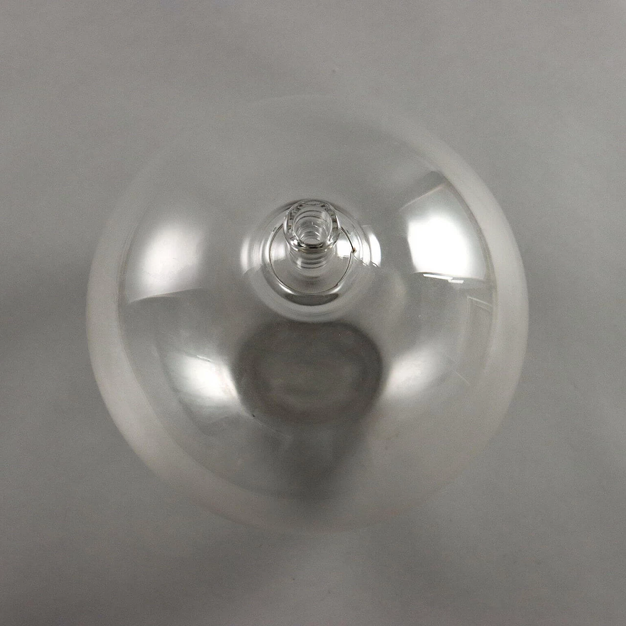 Apple vase in glass by Ingeborg Lundin for Orrefors, 1950s 4