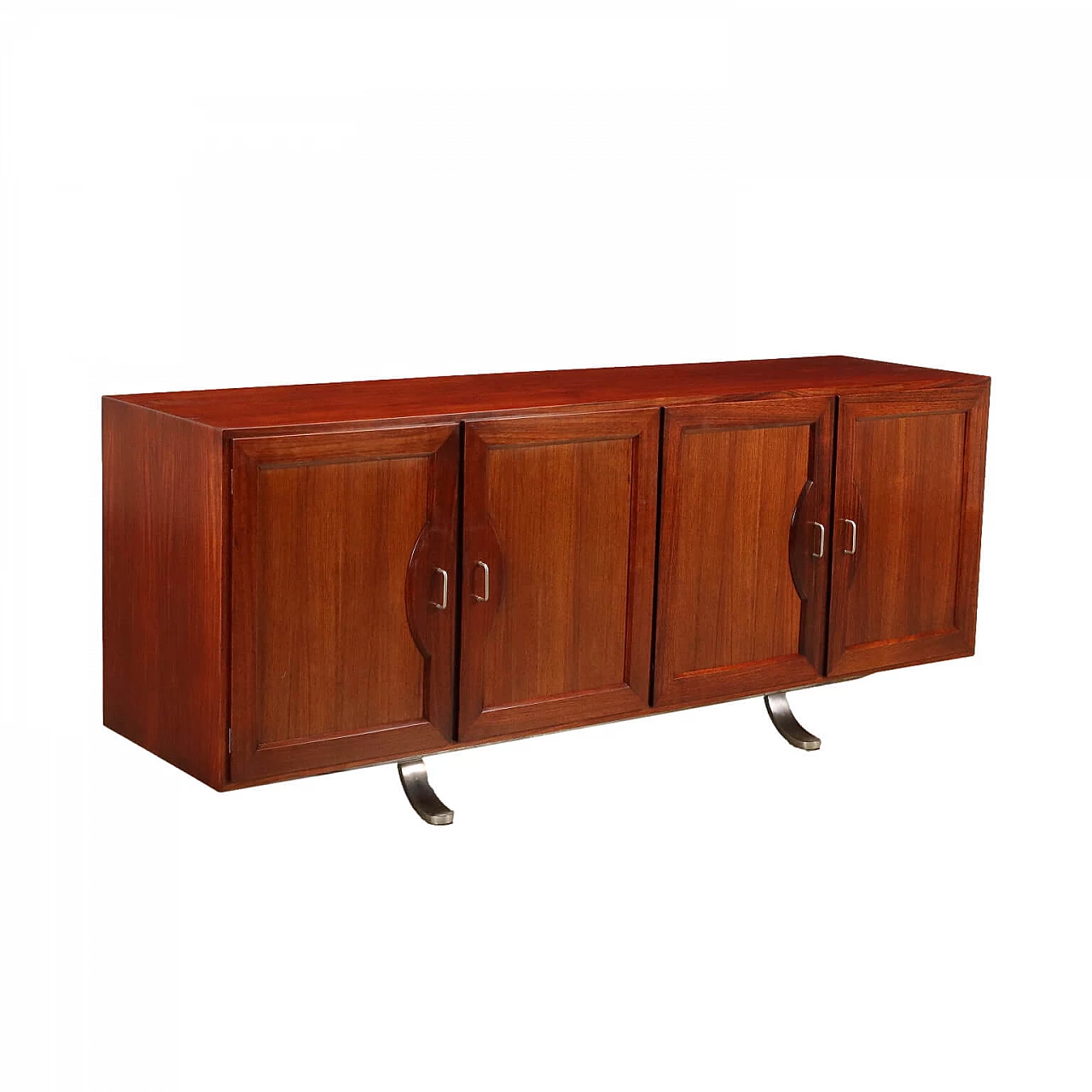 Wood and metal sideboard attributed to Sergio Mazza, 1960s 1