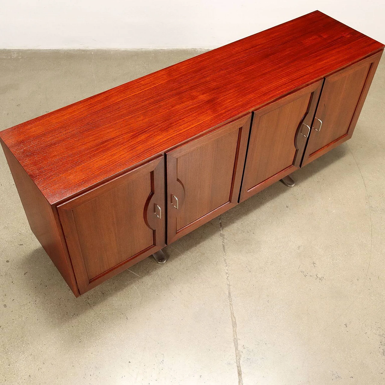 Wood and metal sideboard attributed to Sergio Mazza, 1960s 8