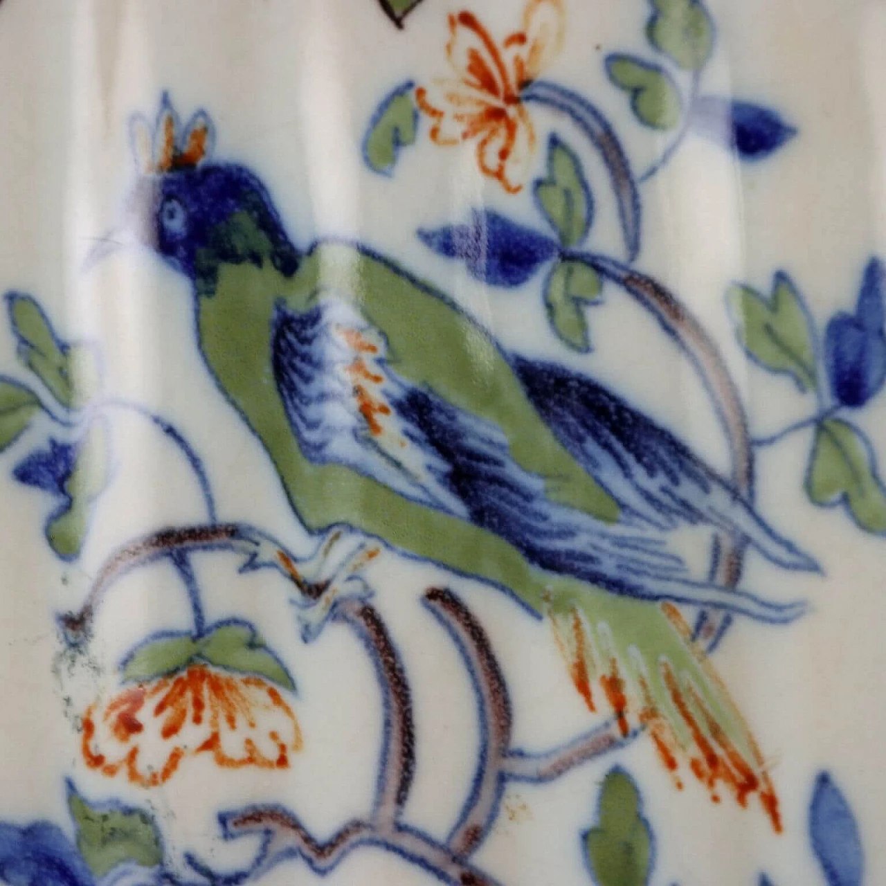 French polychrome painted ceramic vase, 1920s 10