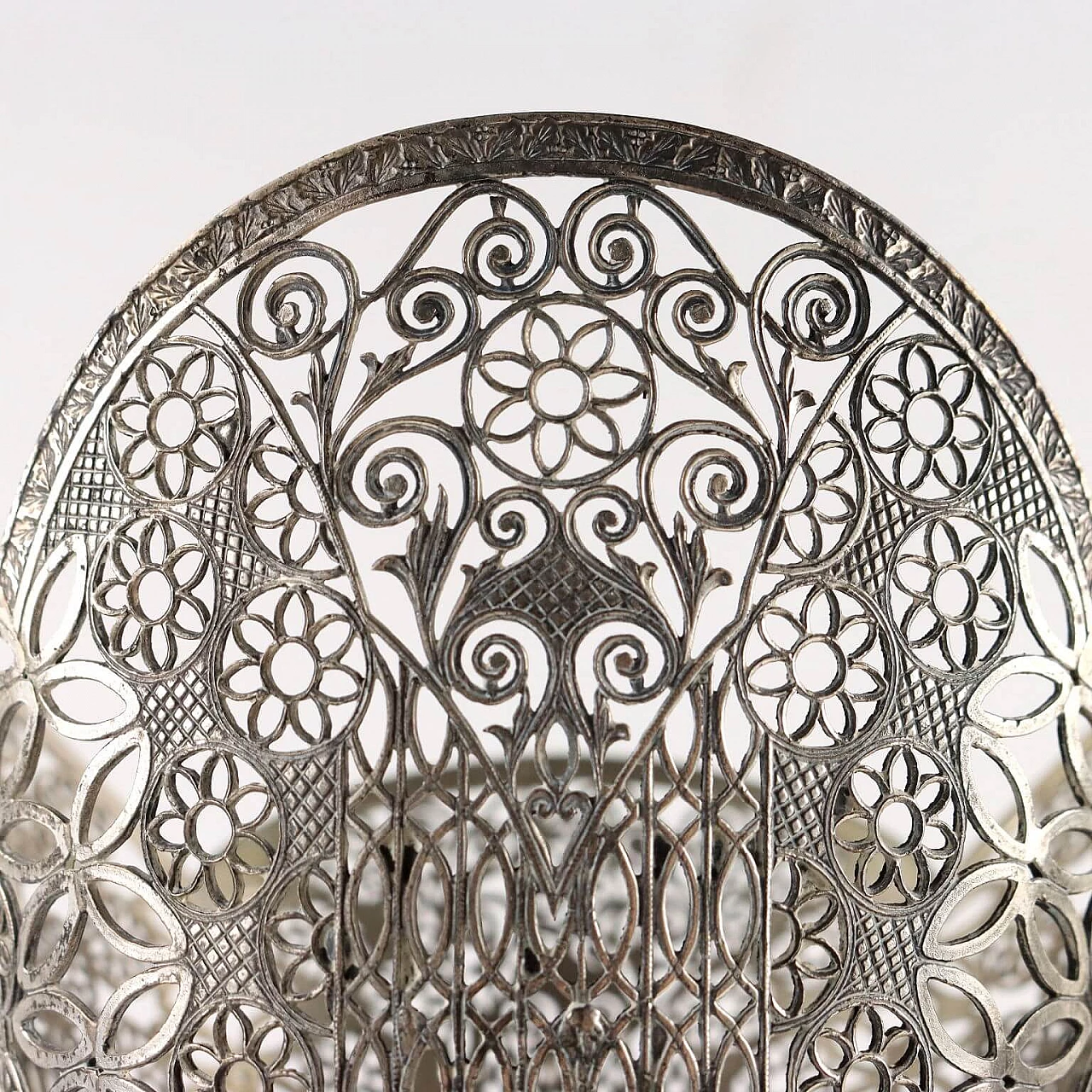 Vaso in argento e cristallo di Apiemme Argenterie, anni '70 5