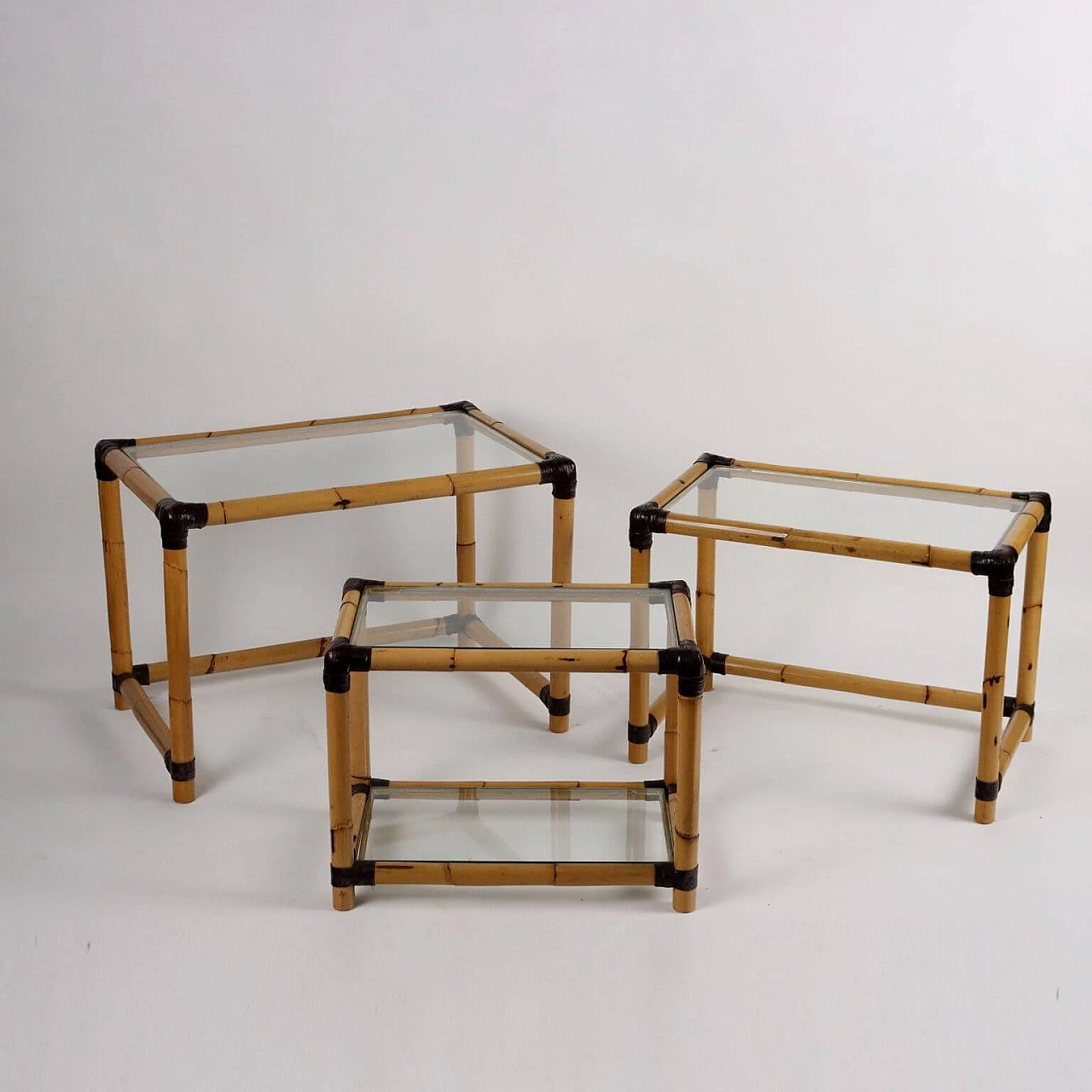 3 Nesting tables by Fabrizio Smania for Studio Smania Interni, 1980s 3