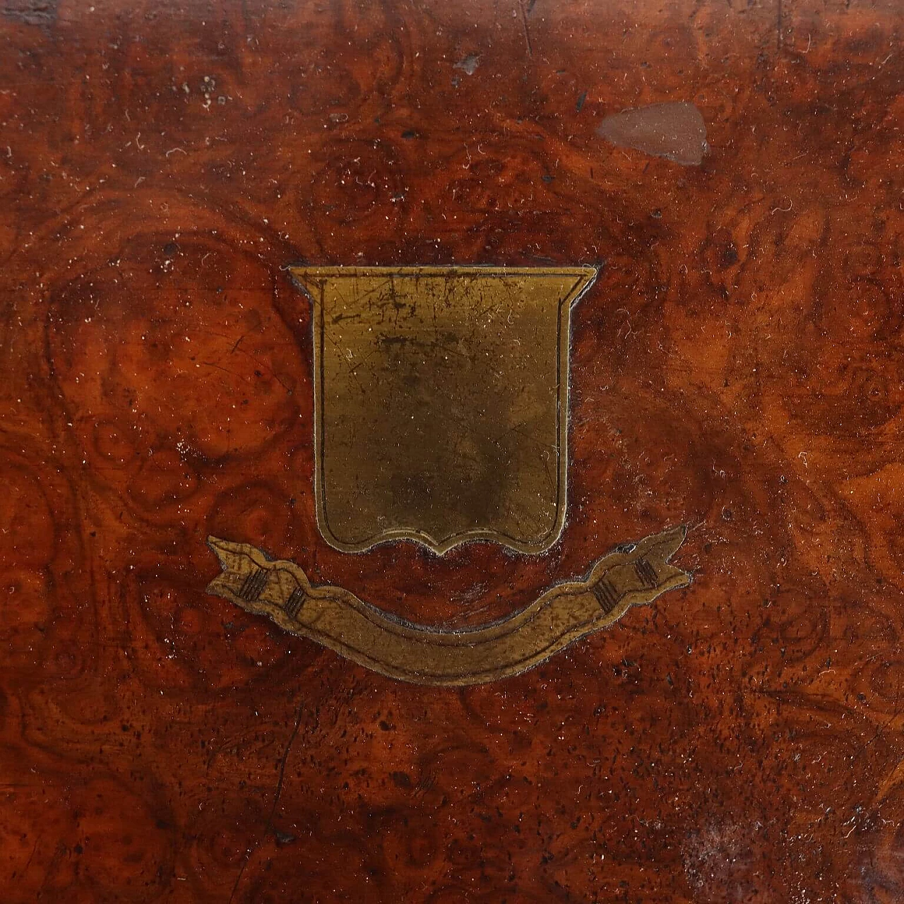 Cofanetto da toeletta in radica con inserti in ottone, fine '800 7