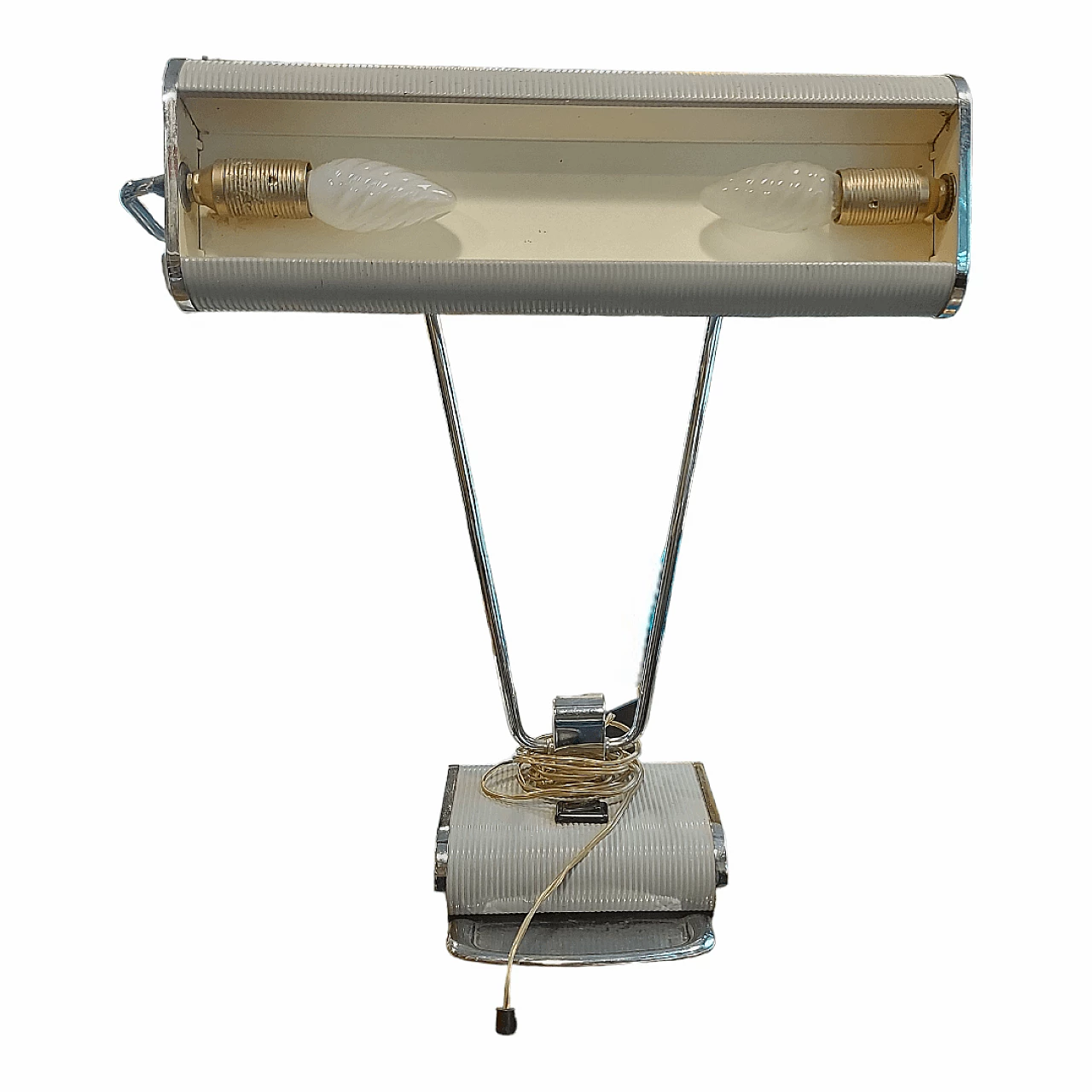 Art Deco metal table lamp by Eileen Gray for Jumo, 1950s 5