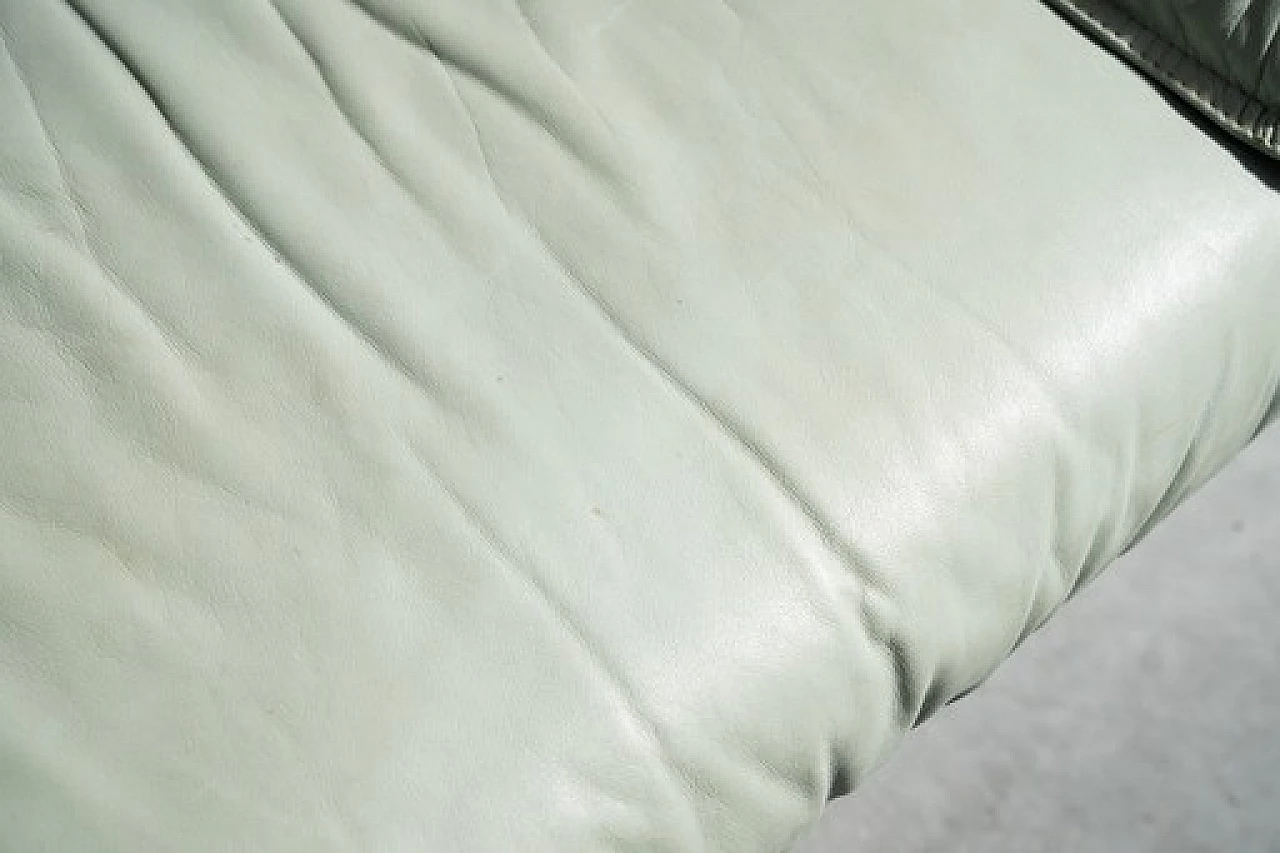 Pair of sofas and armchair in pale blue leatherette by FD Salotti, 1970s 20