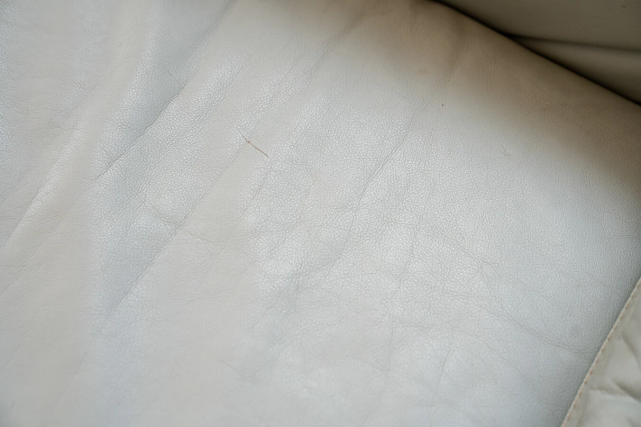 Pair of sofas and armchair in pale blue leatherette by FD Salotti, 1970s 23