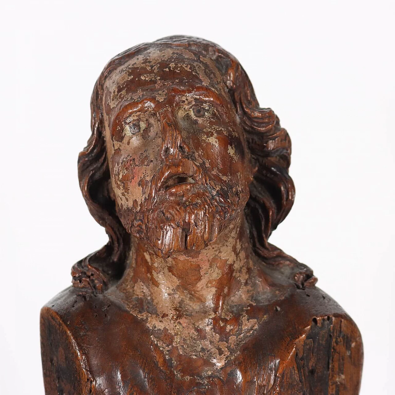 Fruit wood Christ sculpture, 17th century 3