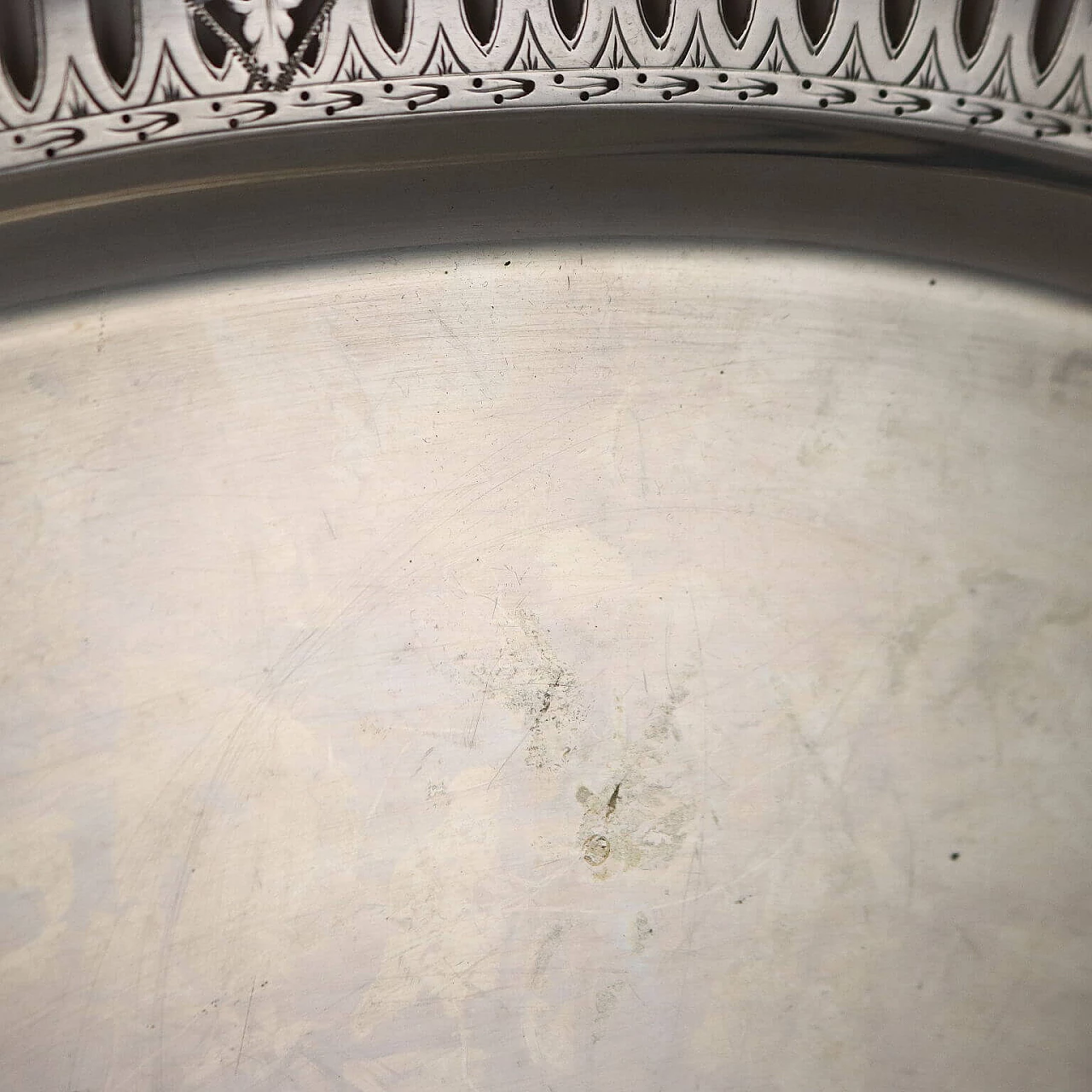 Vassoio ovale in argento di Manifattura Cesa Alessandria, inizio '900 7