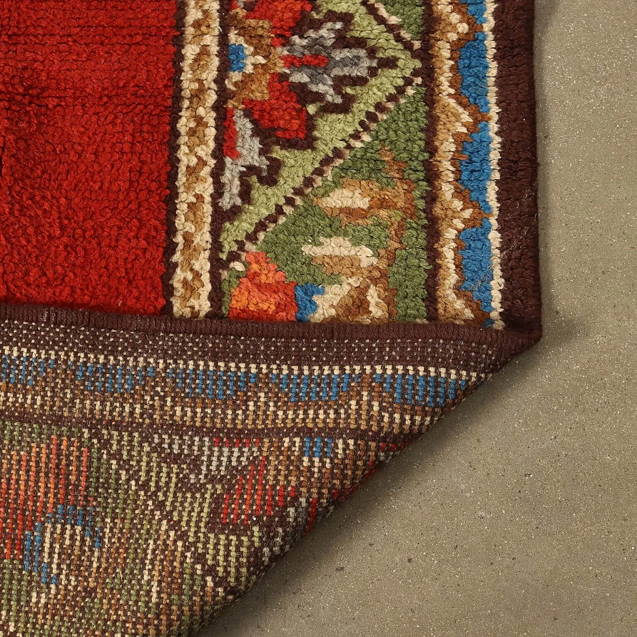 Tappeto Ushak turco in lana, anni '90 8
