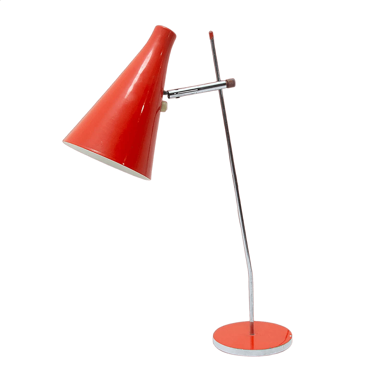 Lampada da scrivania con paralume conico di Josef Hurka per Napako, anni '60 12