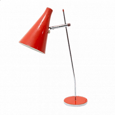 Desk lamp with conical shade by Josef Hurka for Napako, 1960s