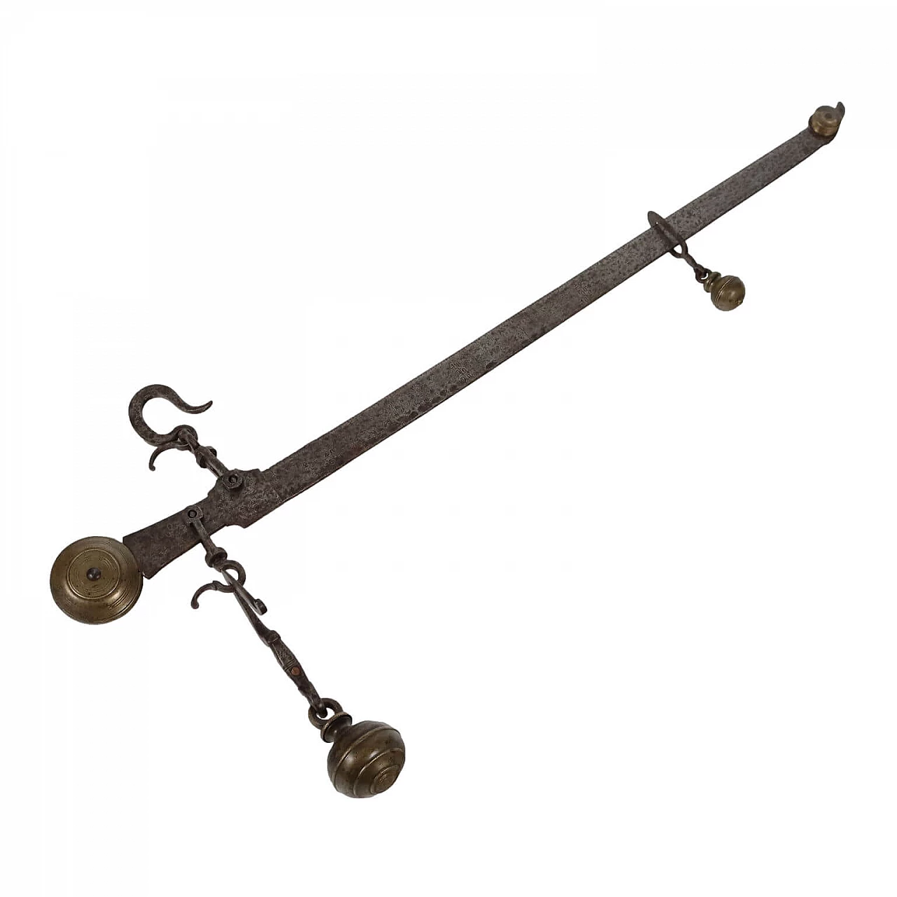 Iron and bronze stadera scale, late 19th century 1