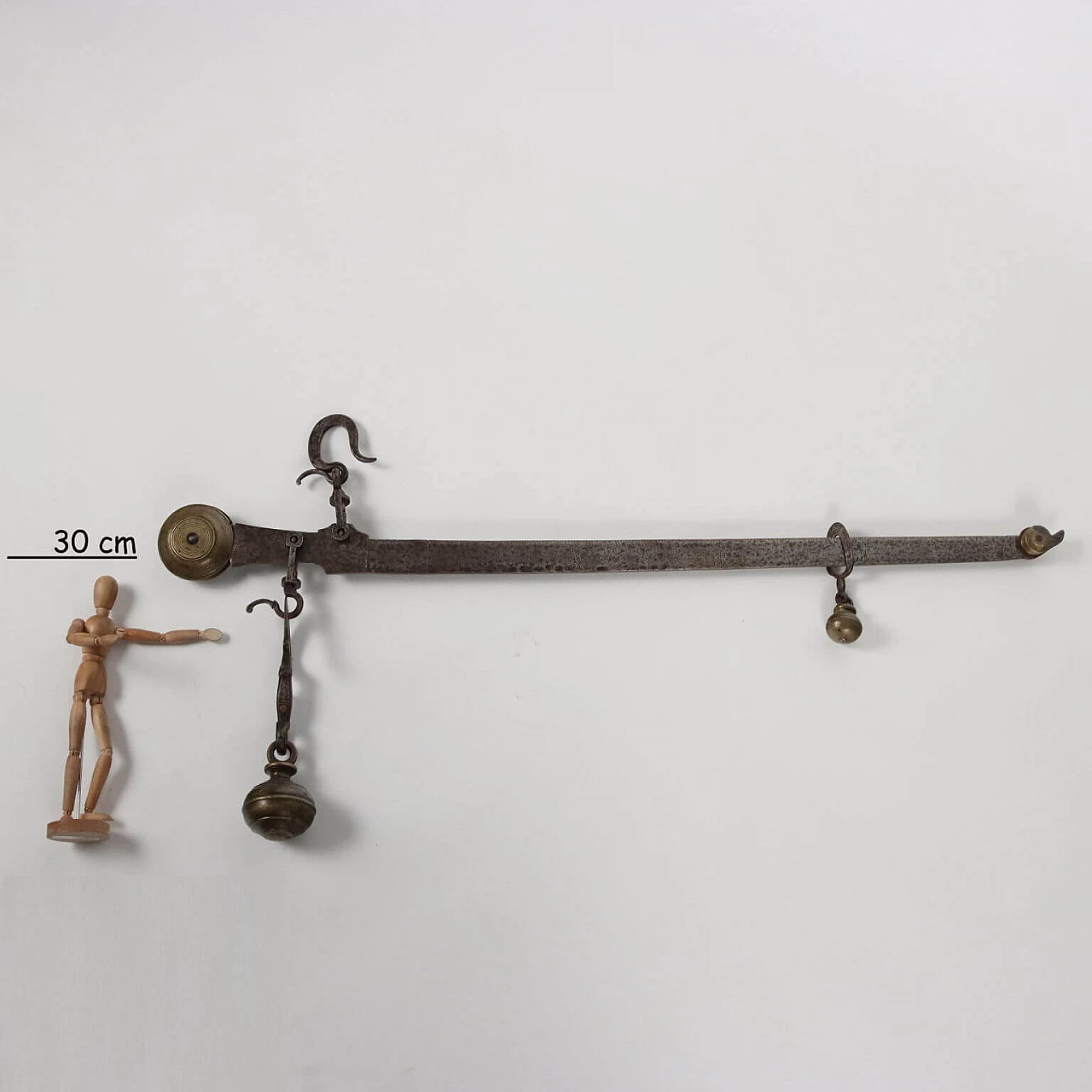 Iron and bronze stadera scale, late 19th century 2