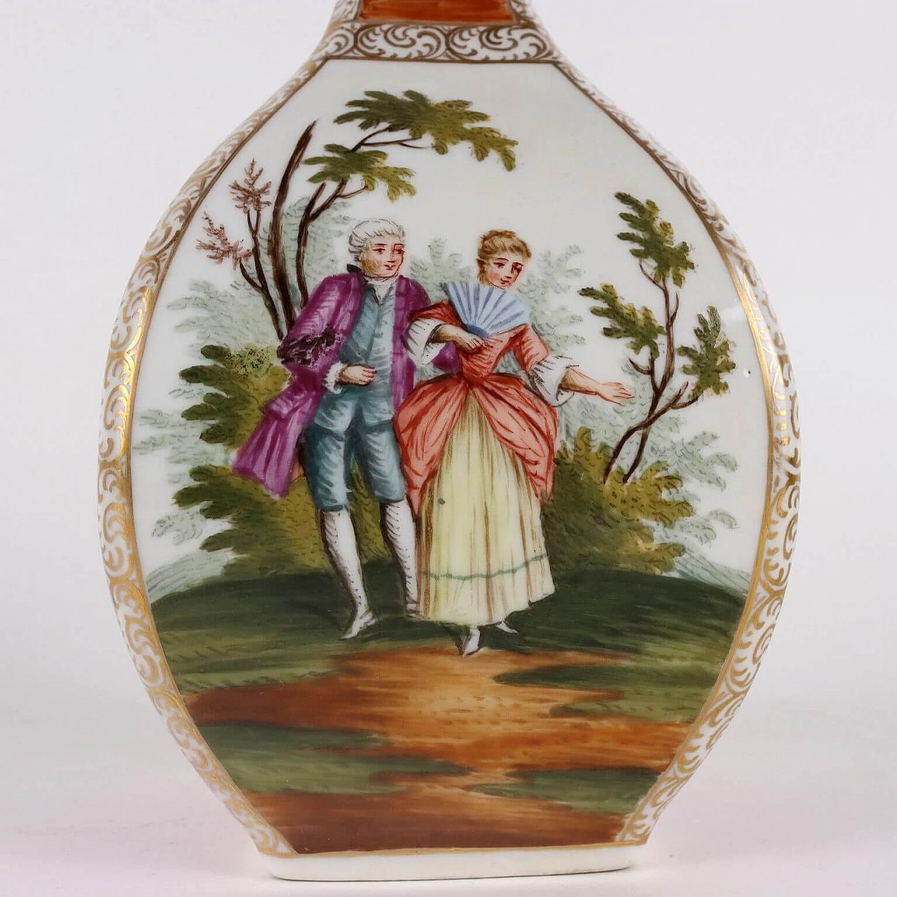 Pair of Dresden porcelain vases, 19th century 8