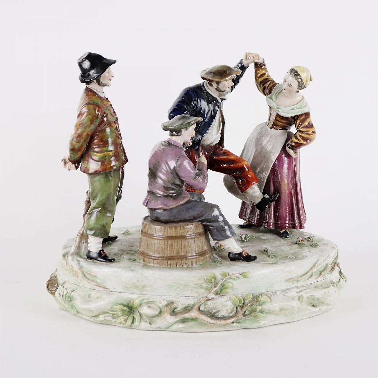 Thuringian porcelain sculpture of dancing figures, mid-19th century 5