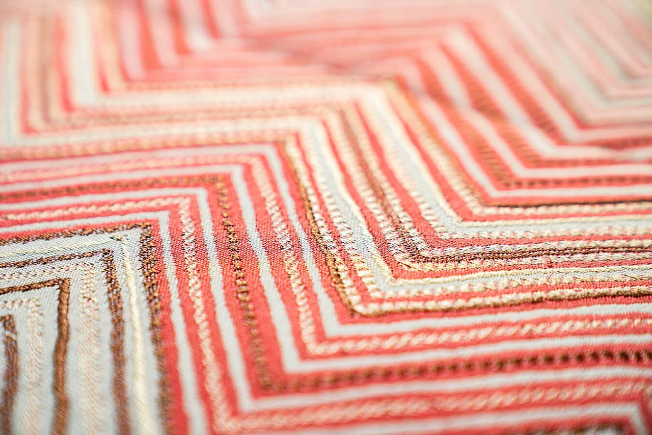 Divano letto in legno, ferro e tessuto Frau, anni '70 2