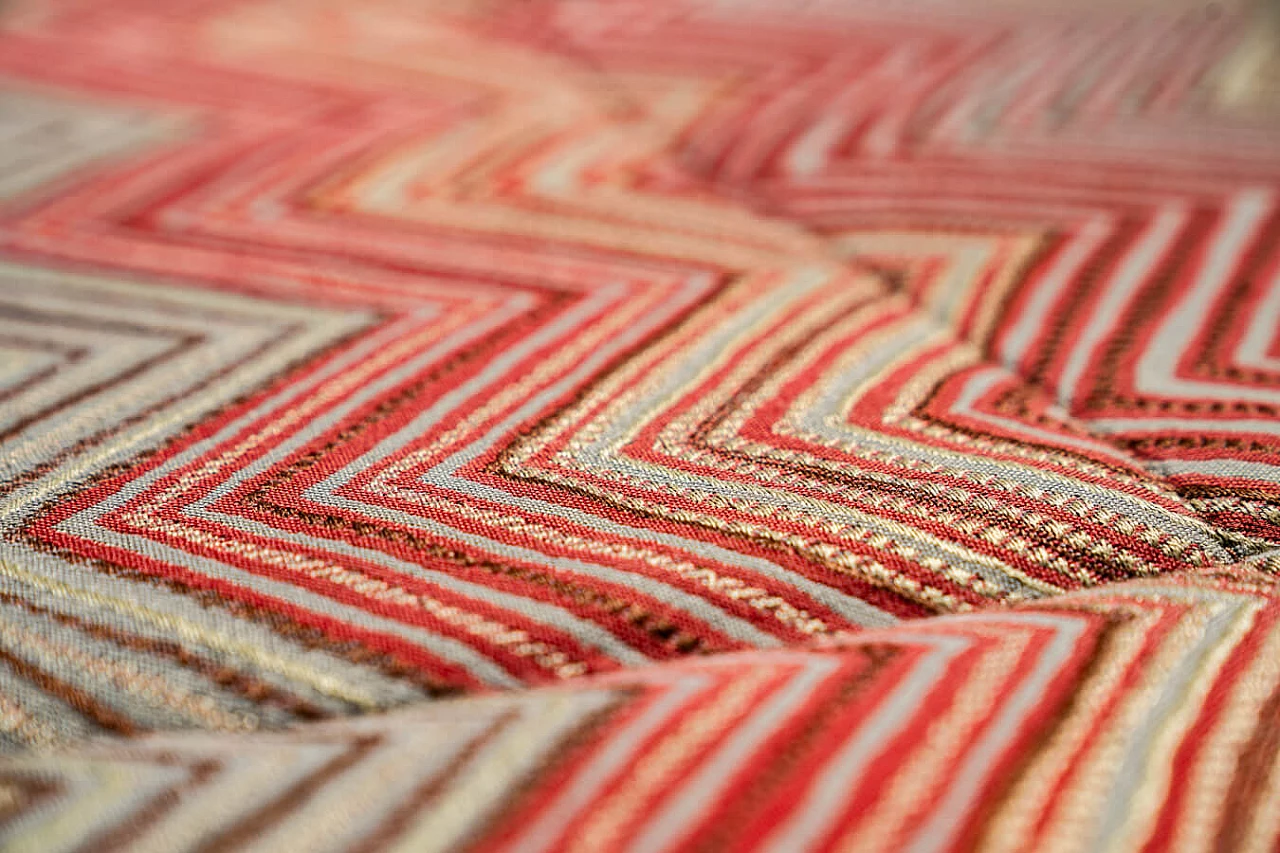 Divano letto in legno, ferro e tessuto Frau, anni '70 3