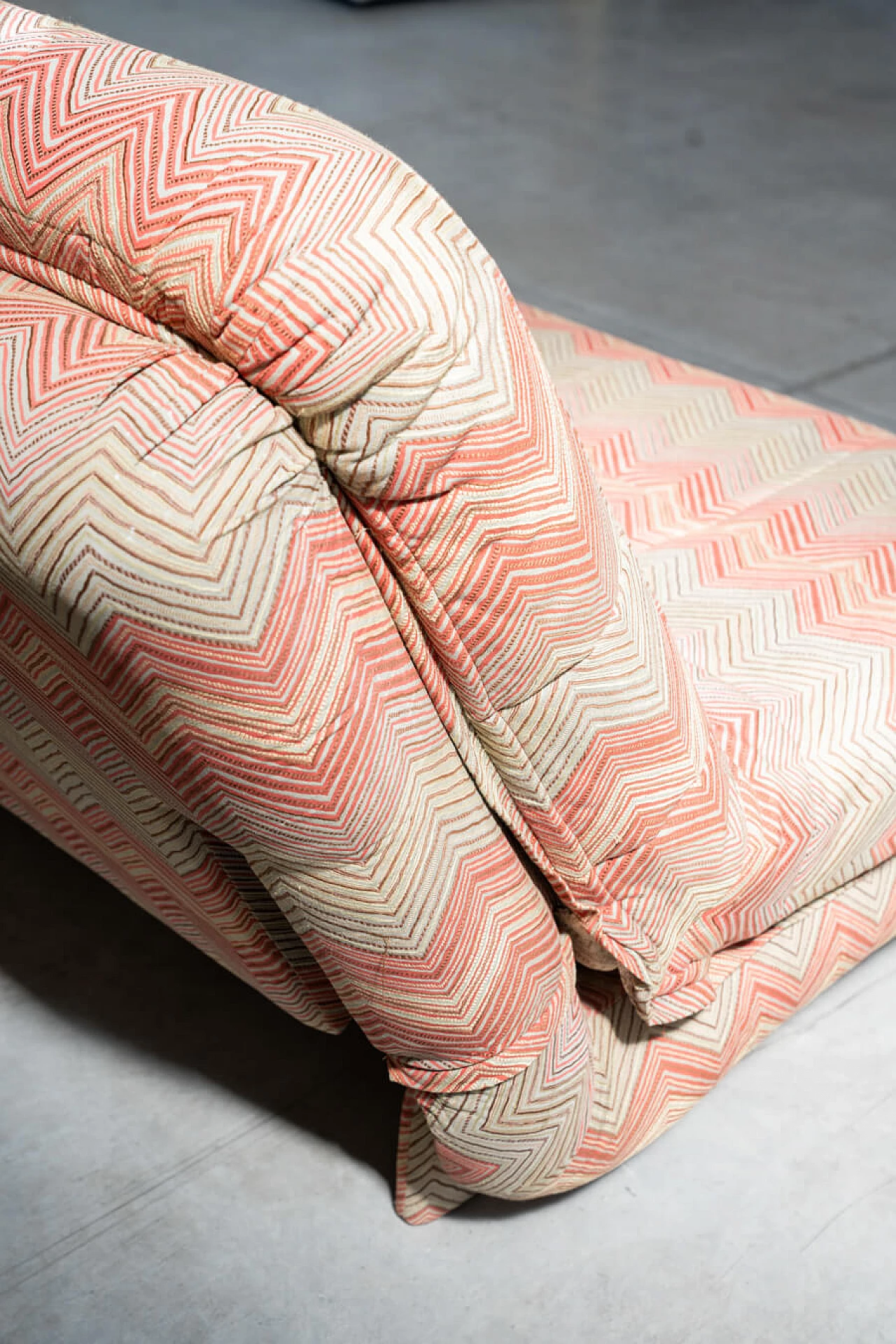 Divano letto in legno, ferro e tessuto Frau, anni '70 8