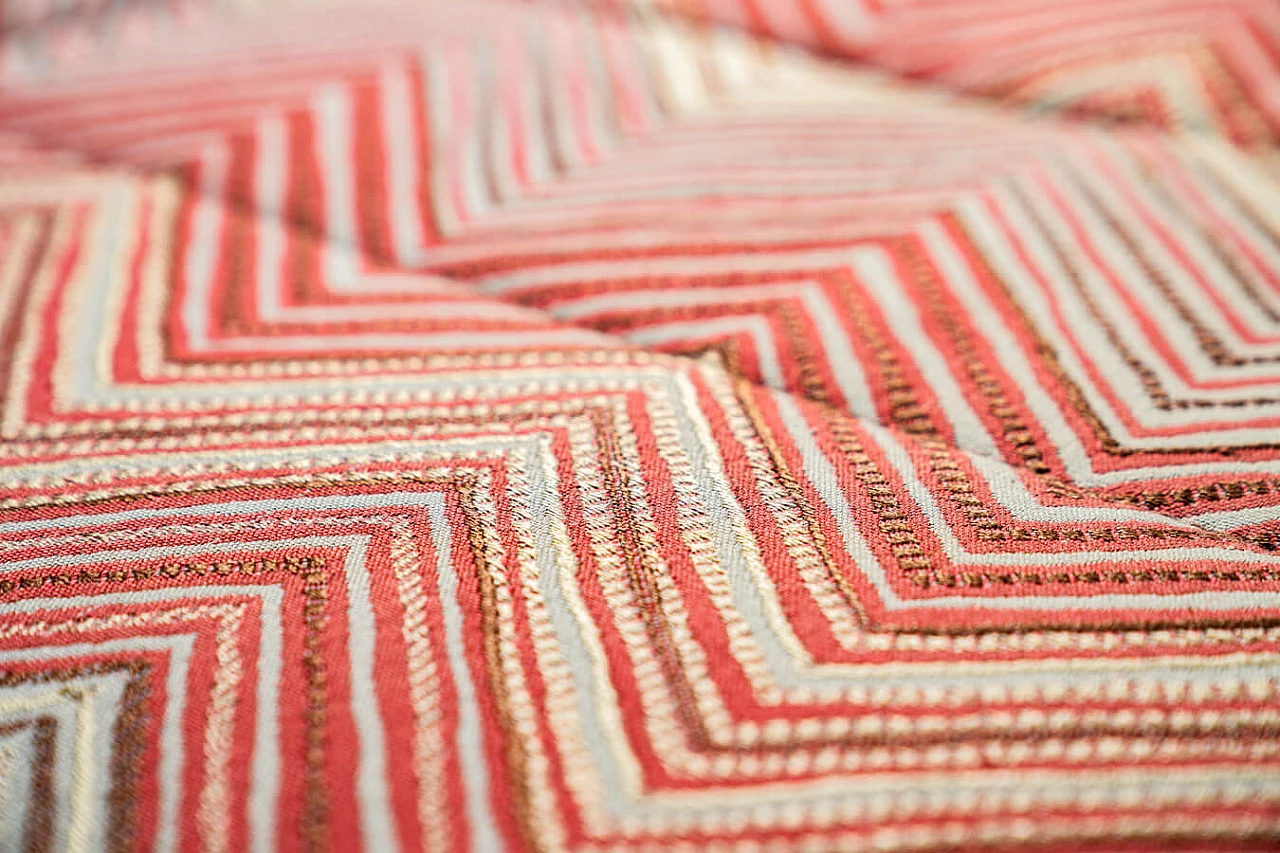 Divano letto in legno, ferro e tessuto Frau, anni '70 11