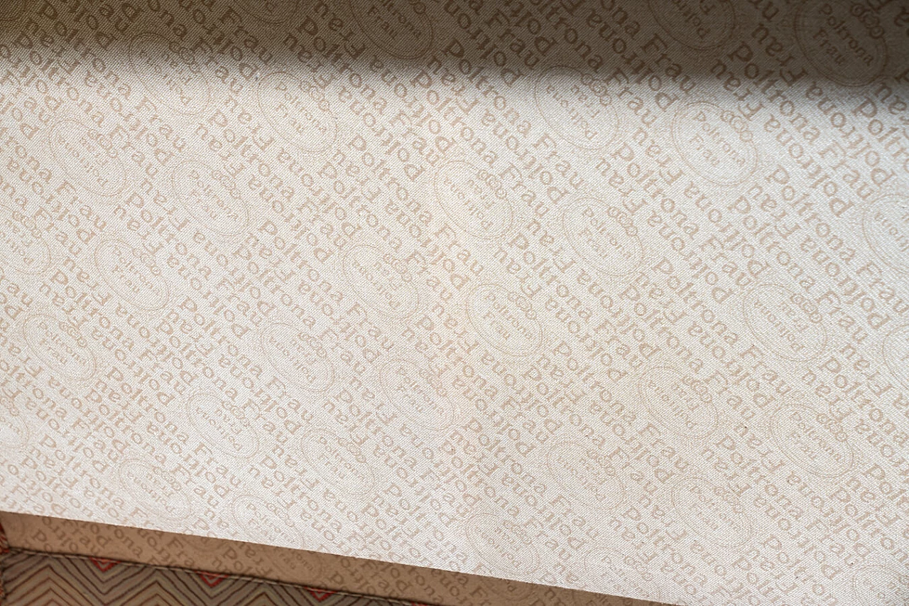 Divano letto in legno, ferro e tessuto Frau, anni '70 13