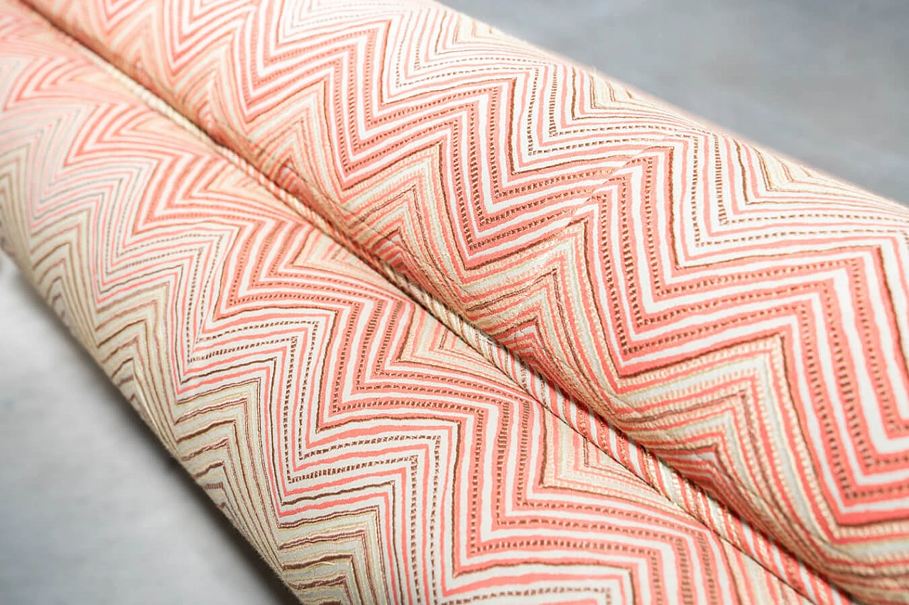 Divano letto in legno, ferro e tessuto Frau, anni '70 15