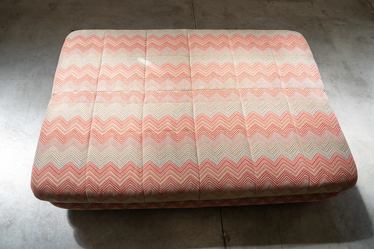 Divano letto in legno, ferro e tessuto Frau, anni '70 18