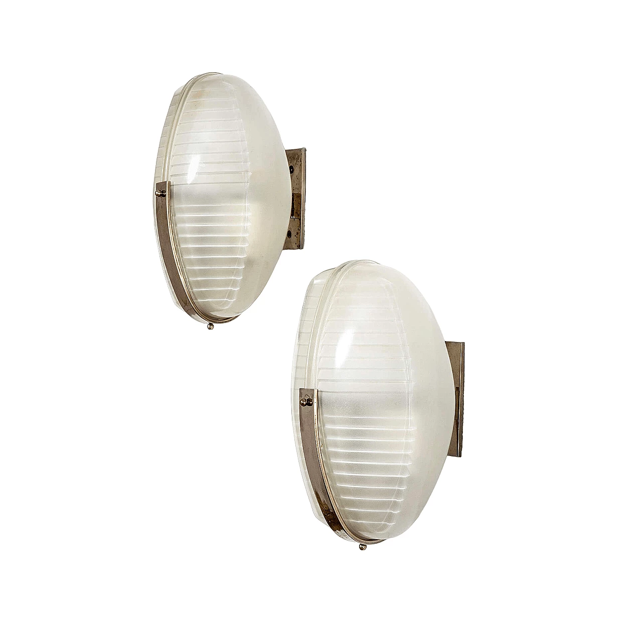 Pair of Lambda wall lights by Vico Magistretti for Artemide, 1960s 7